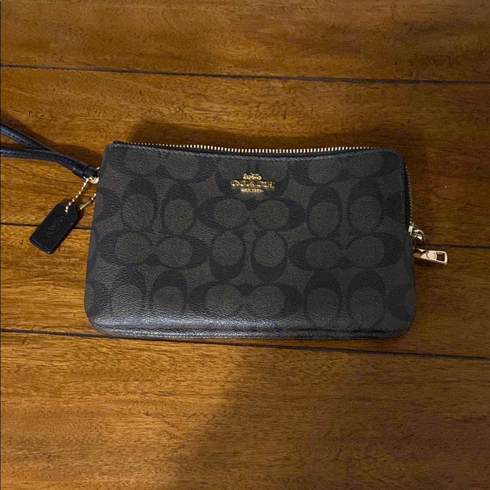 Coach Black Wristlet